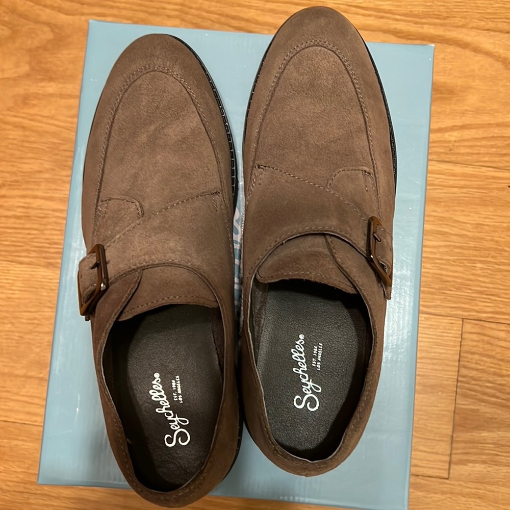 Suede taupe shoes. From Nordstrom